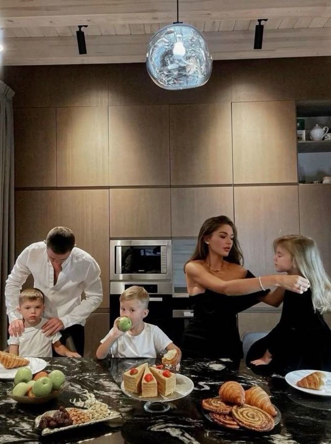 Birkin mom family life luxury kitchen