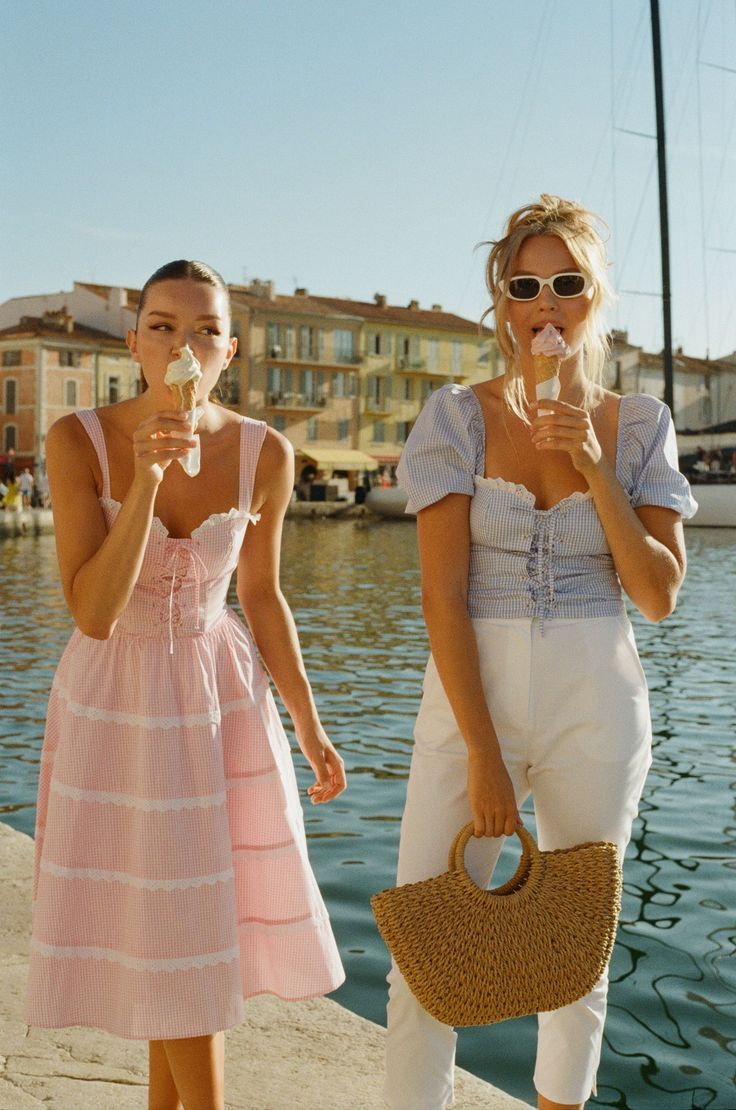 Euro summer outfits dress and white jeans