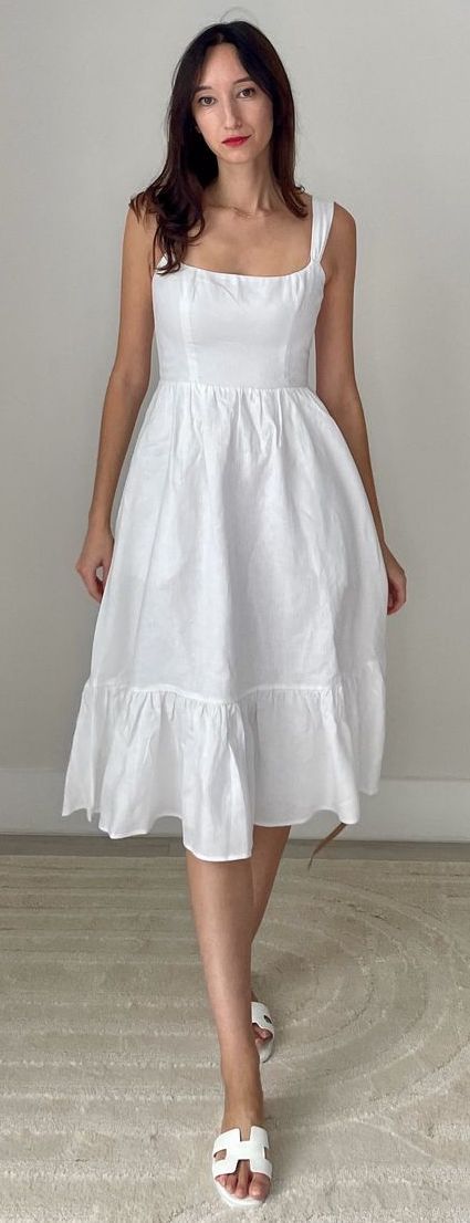Reformation Bucatini Linen Dress Takes Summer Style to New Heights