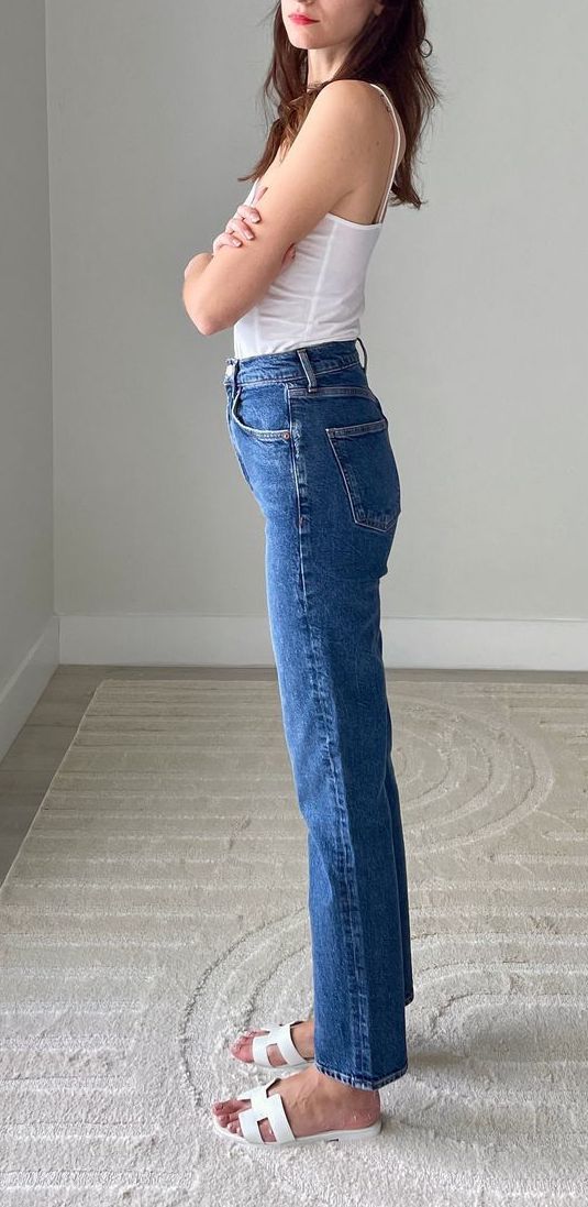 AGOLDE high rise stovepipe jeans in Aspire review IMG_3487